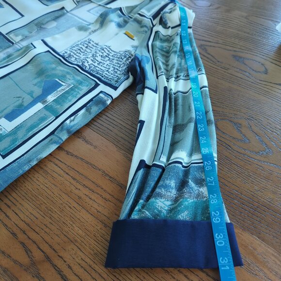 Vintage PERI Petites long sleeve open concept art abstract jacket size 12 petite - Picture 11 of 14